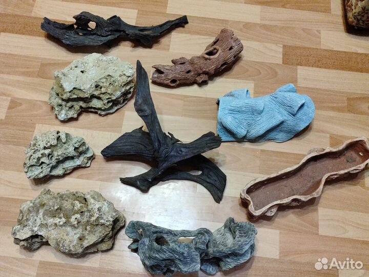 Декорации для аквариума.Керамика,песчаник