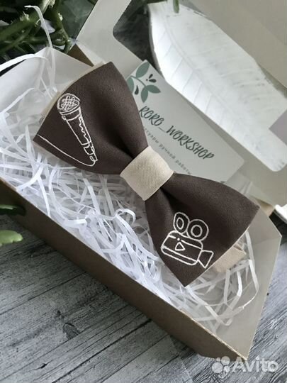 Галстук-бабочка ручной работы