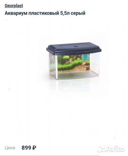 Аквариум 5,5 литра