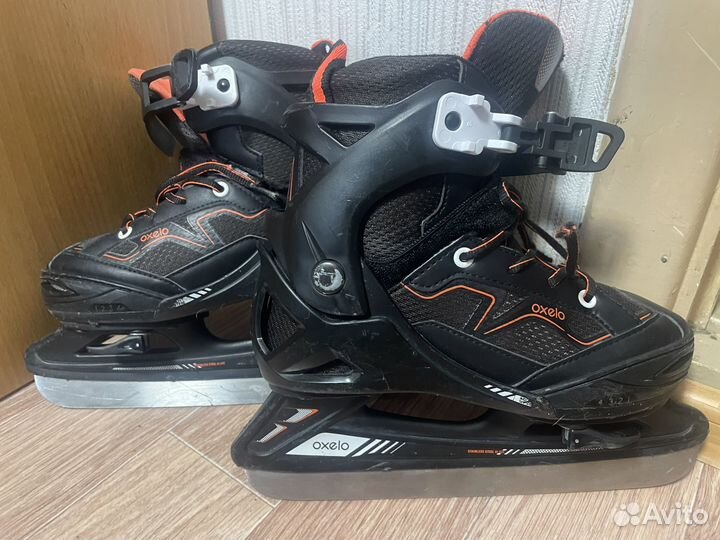 Коньки хоккейные детские раздвижные