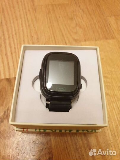 Часы телефон детские, черные