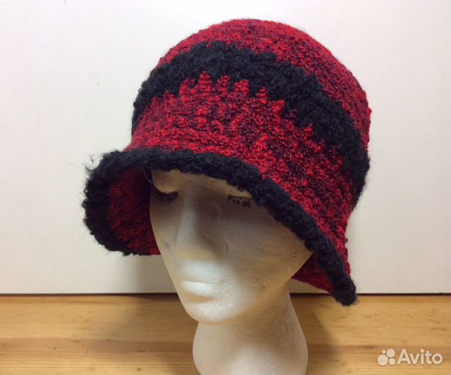 Хорошенькая авторская шапочка-шляпочка,55-58,ар176