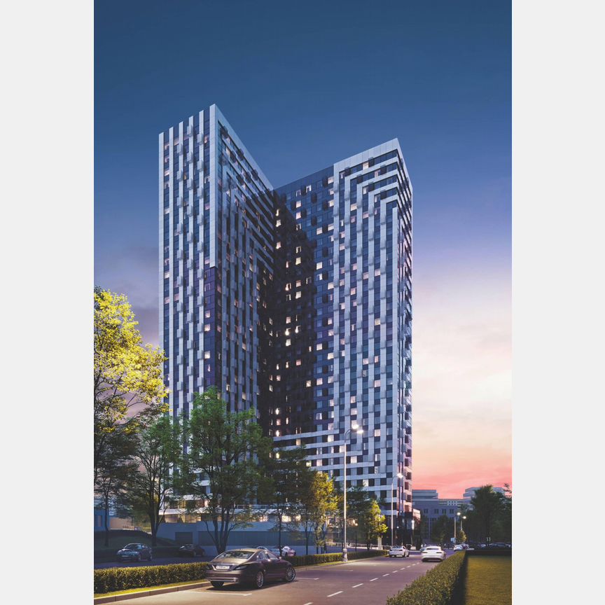 1-к. апартаменты, 40,5 м², 5/30 эт.