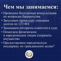 Законное списание долгов. Банкротство физ лиц, Софрино