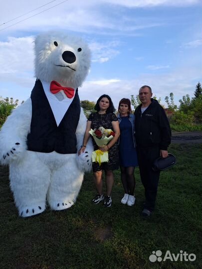 Белый мишка Умка поздравление,аниматоры