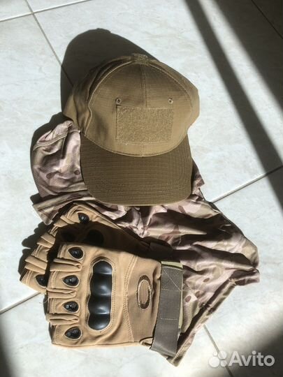 Тактический комплект летний перчатки балаклава