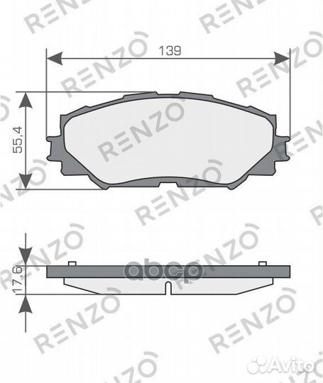 Комплект тормозных колодок, дисковый тормоз, пе