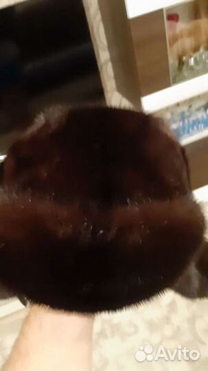 Шапка ушанка мужская норка