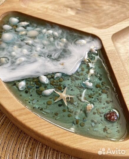 Менажница море эпоксидной смолой