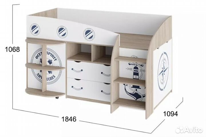 Кровать детская Немо