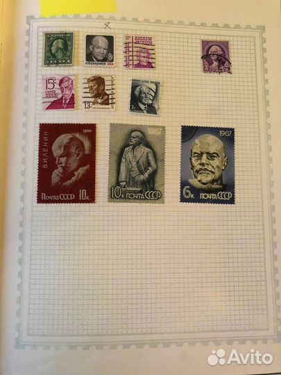 Марки СССР Символика, известные люди