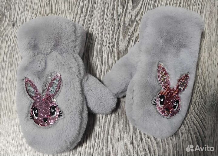 Варежки зимние детские