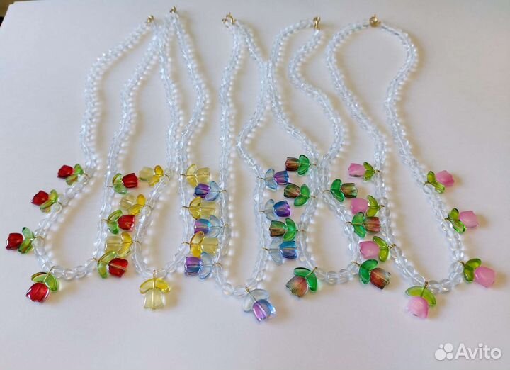 Бусы винтаж Чешская бижутерия