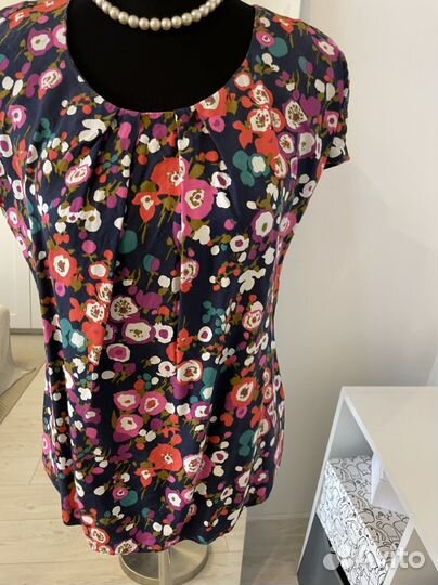 Топ с Цветочным принтом 44 46