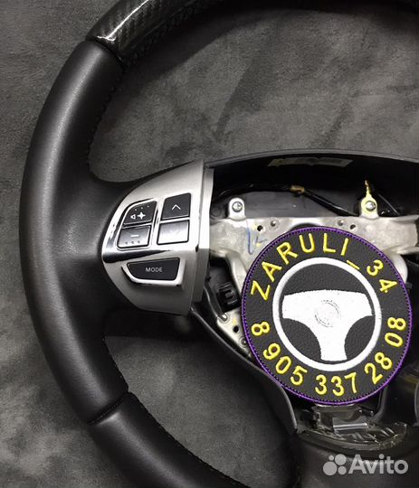 Руль lancer 10. Лансер 10 (вставка карбон )