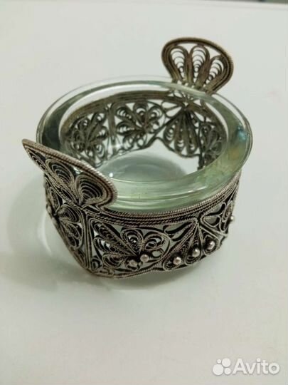 Подставка для соли/солонка/Ссср мельхиор винтаж