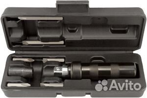 Отвертка ударная (окс,6насадок,футляр) 40006