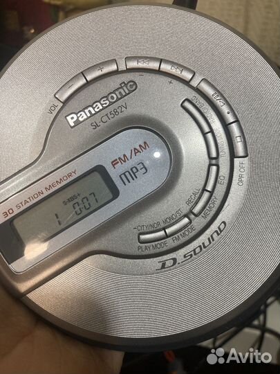 Плейер cd/mp3/fm panasonic