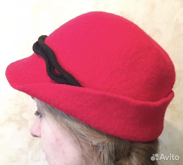 Дизайнерская женская шерстяная шляпка