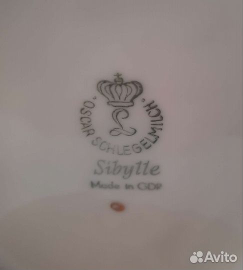 Чайный сервиз Мадонна Oscar Schlegelmilch, гдр