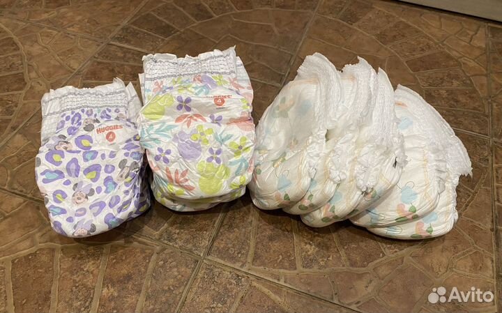 Подгузники хаггис 4