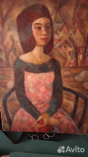 Картина маслом на холсте Армянка 2001 оригинал