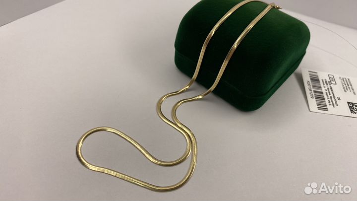 Золотая цепь 50 см желтое