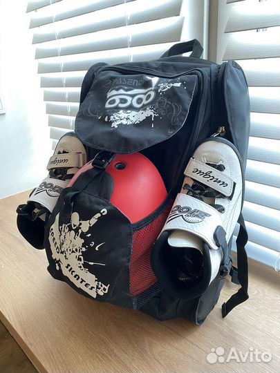 Рюкзак конькобежный спорт шорт-трек роллер спорт