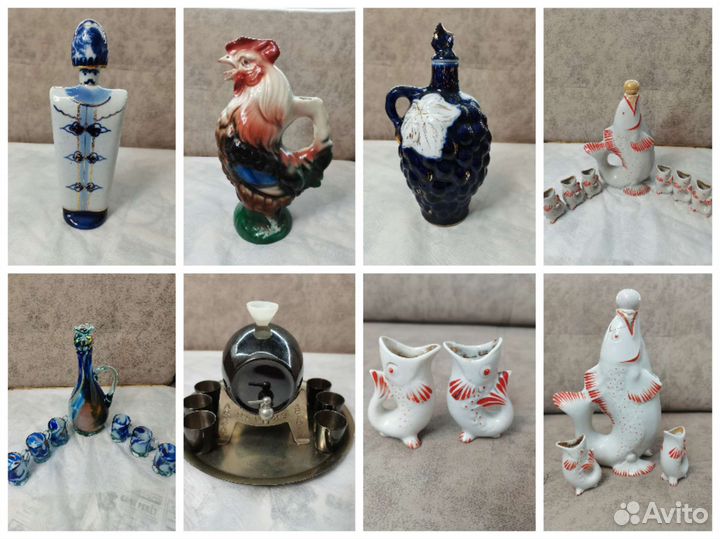 Графин,штоф,коньячный набор СССР