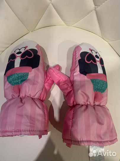 Варежки детские теплые 3-4 года
