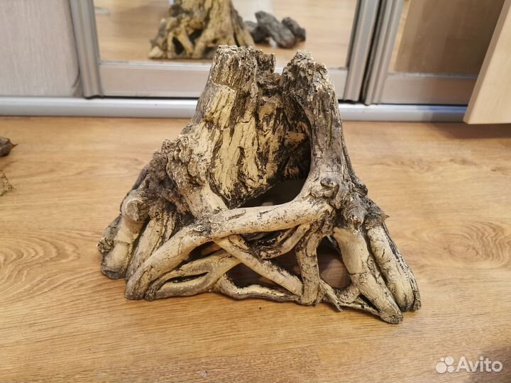 Декор для аквариума, коряга, камни
