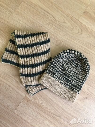 Комплект шапка и шарф женский