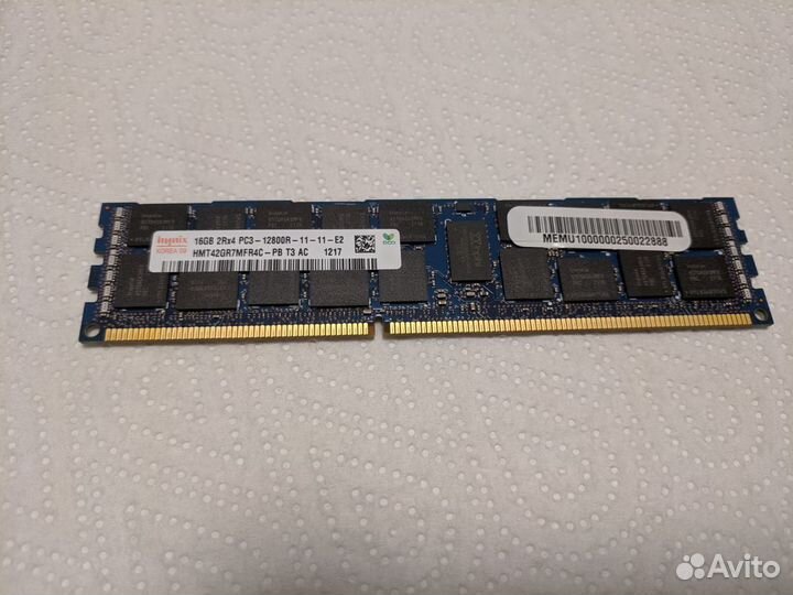 Серверная Память Registered ECC DDR3 16GB 8GB