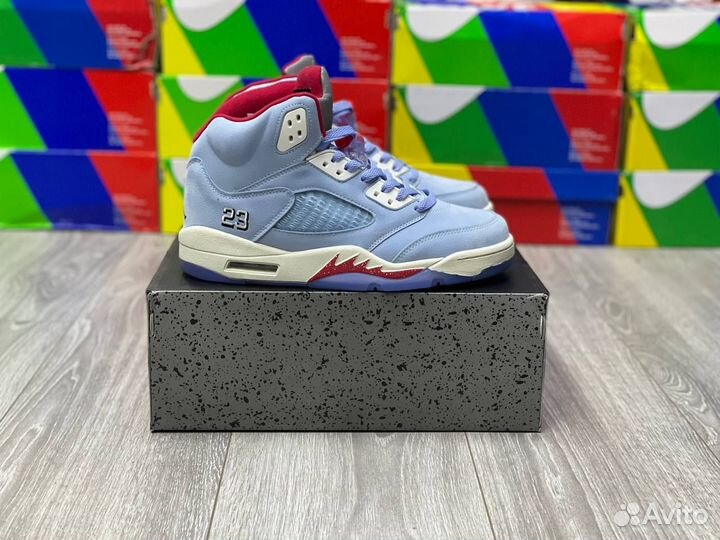 Кроссовки Air Jordan 5 Ice Blue (41-45)