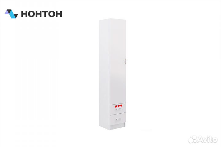 Пенал Вега NEW Girl с ящиками белый