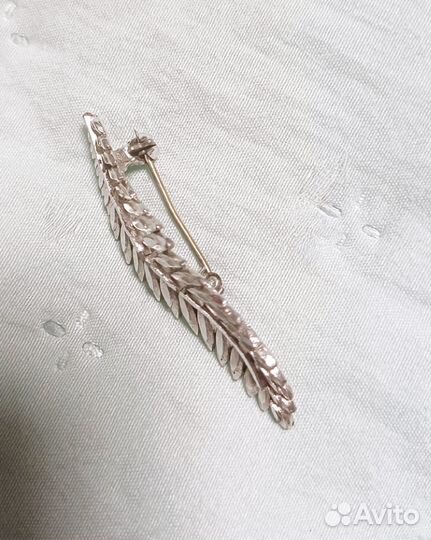 Брошь СССР папоротник