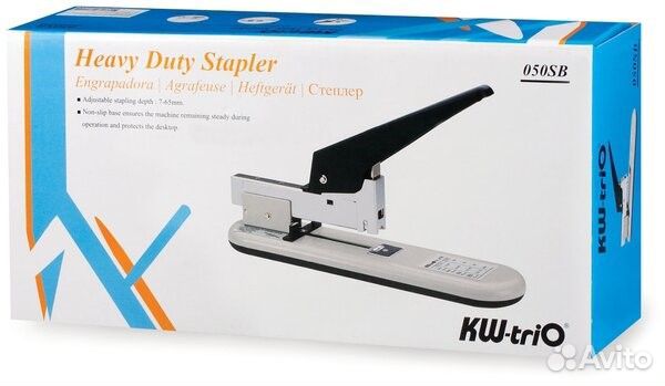 Степлер мощный KW-Trio 50SB до 100 листов черный