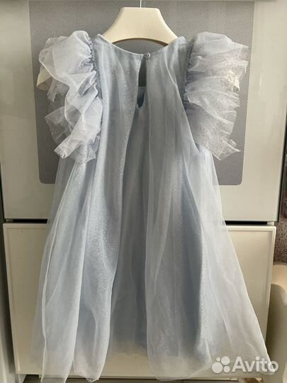 Платье голубое нарядное 116-122