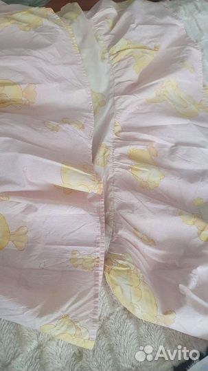 Балдахин, бортики и комплект постельного белья