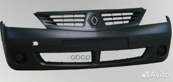 Бампер передн без отверстий для противотуманных