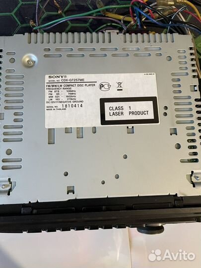 Магнитола sony xplod cdx-gt257me