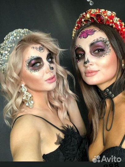 Грим и Макияж на Хэллоуин (фейс-арт)