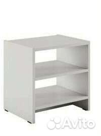 Тумбочка-стелаж белого цвета