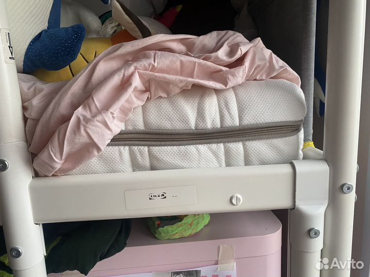 Кровать чердак со столом IKEA