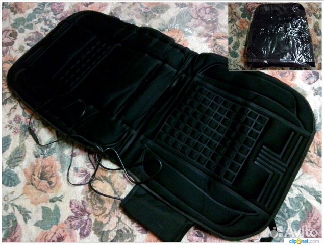 Накидка-массажер с обогревом для кресла водителя