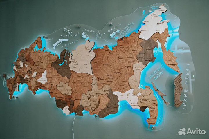 Настенная карта России