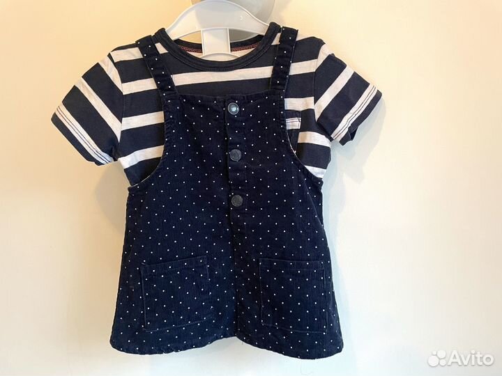 Платье сарафан вельвет BabyGo 80 см