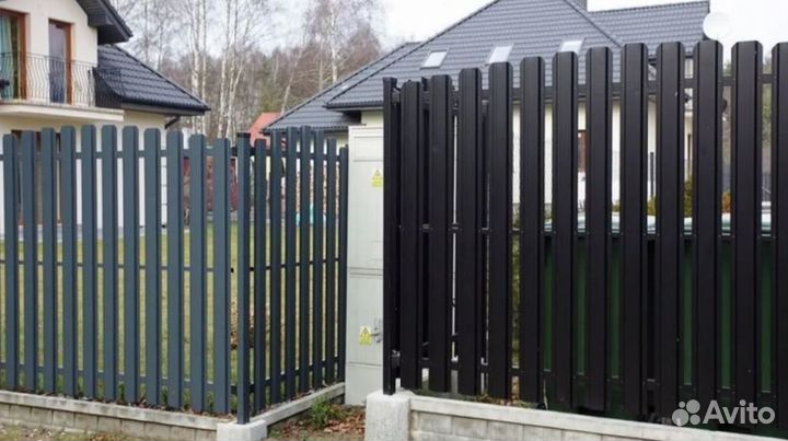 Забор металлический цена за метр быстро