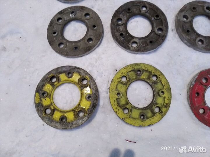 Проставки под колесные диски на ваз, толщина 8 мм