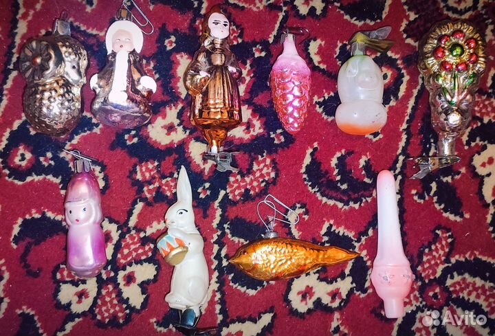 Ёлочные новогодние игрушки СССР